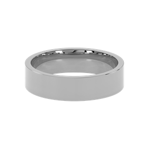 Flat Comfort Fit 5mm Classic Wedding Band