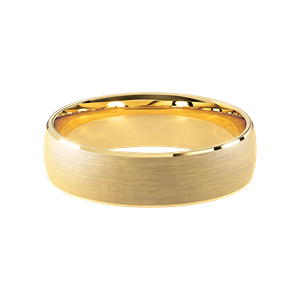 Comfort Fit 6MM Men's Wedding Ring with Wide Satin Inlay