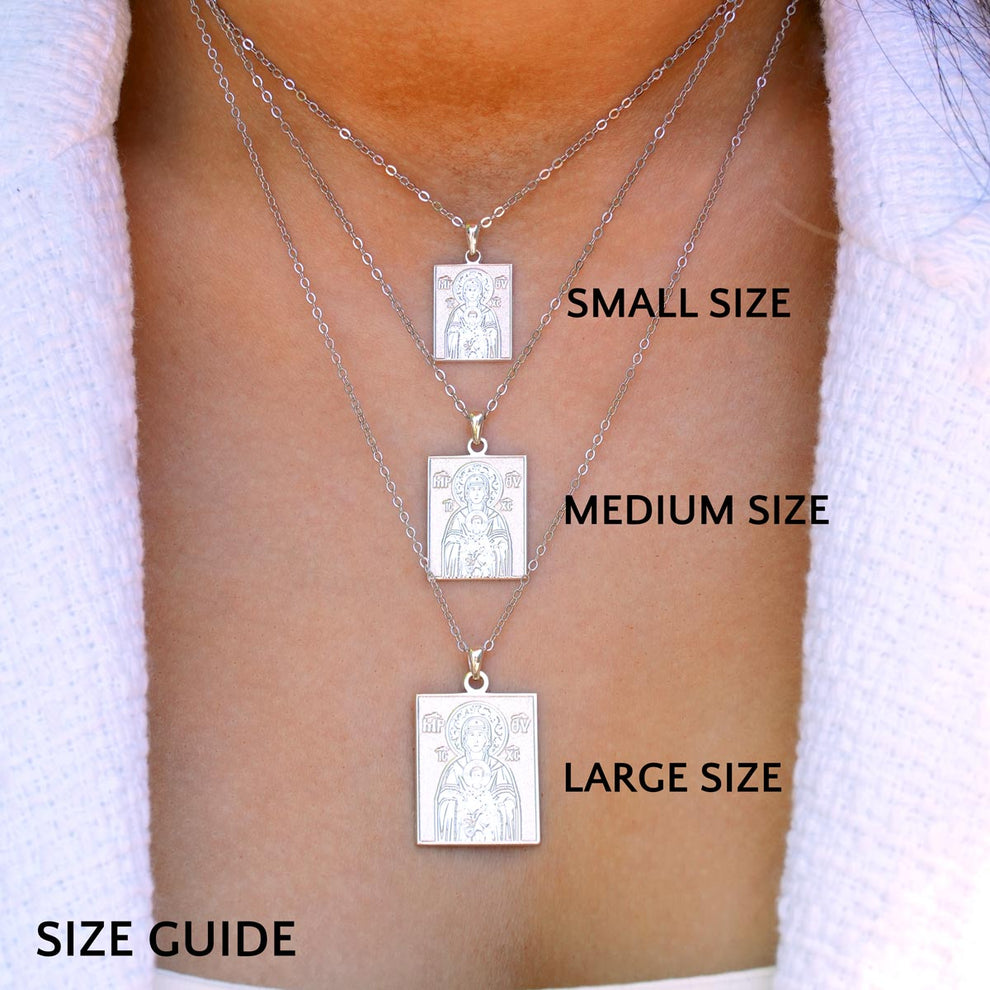 Saint Margarita Greek Orthodox Icon Tag Medal – Stakora, image size:990x990