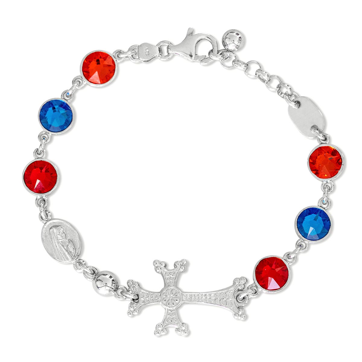 Armenian Cross Bracelet with Crystals