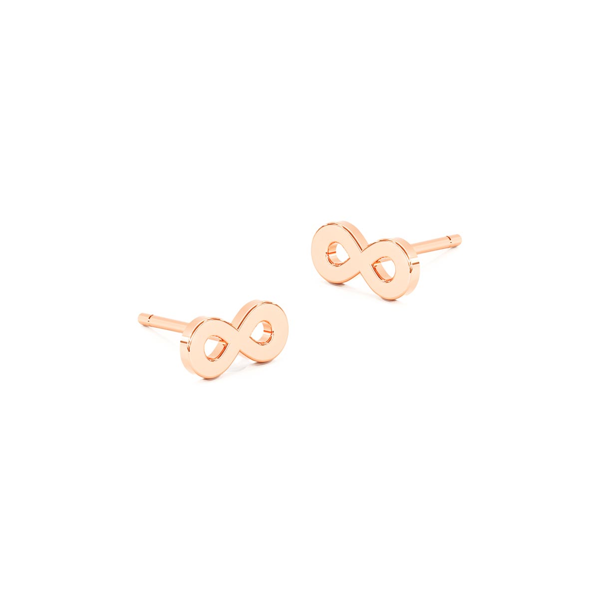 Plain Infinity Stud Earrings