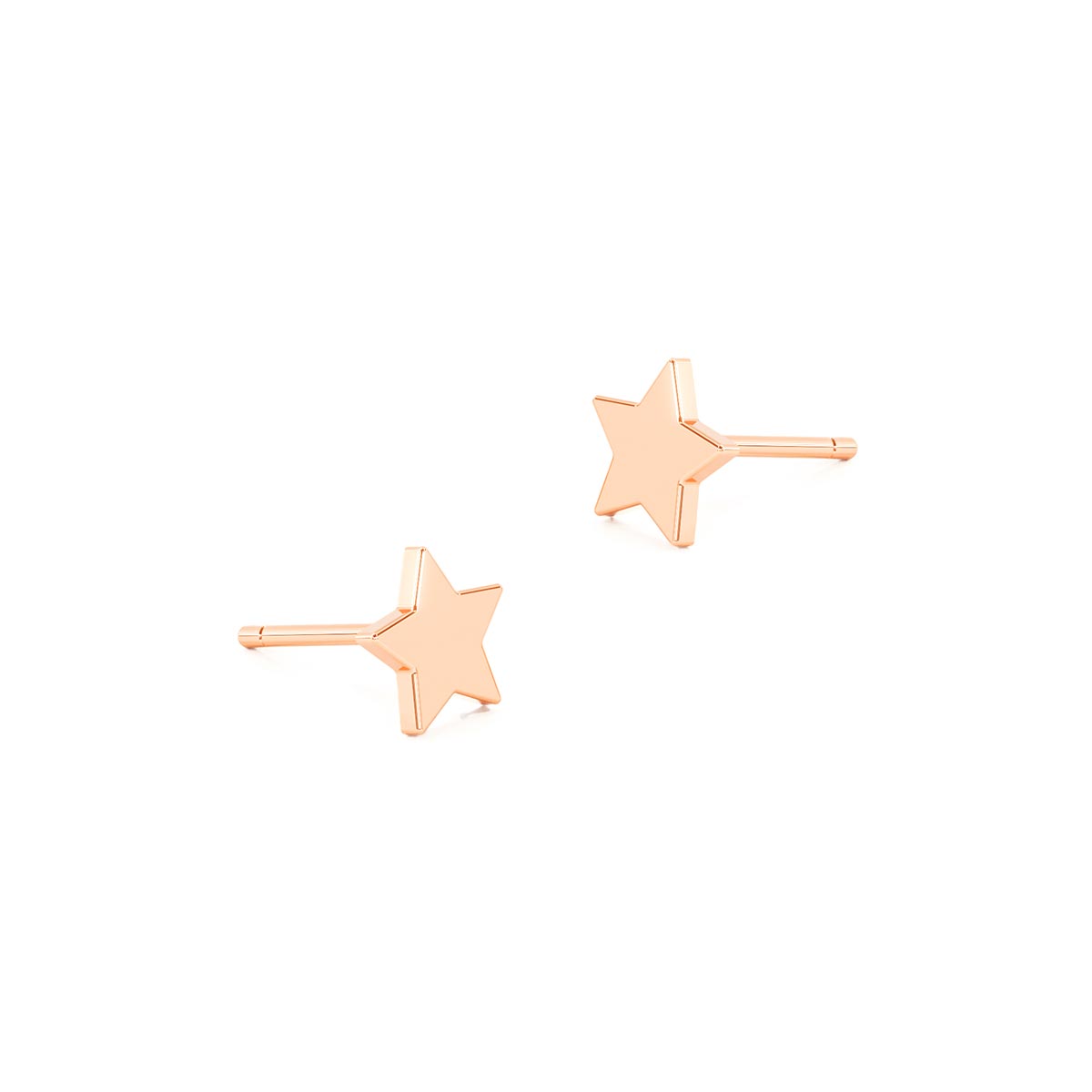 Plain Star Stud Earrings