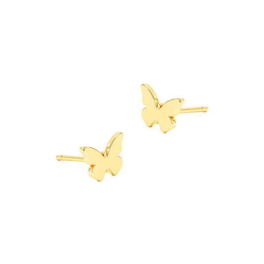 Plain Butterfly Stud Earrings