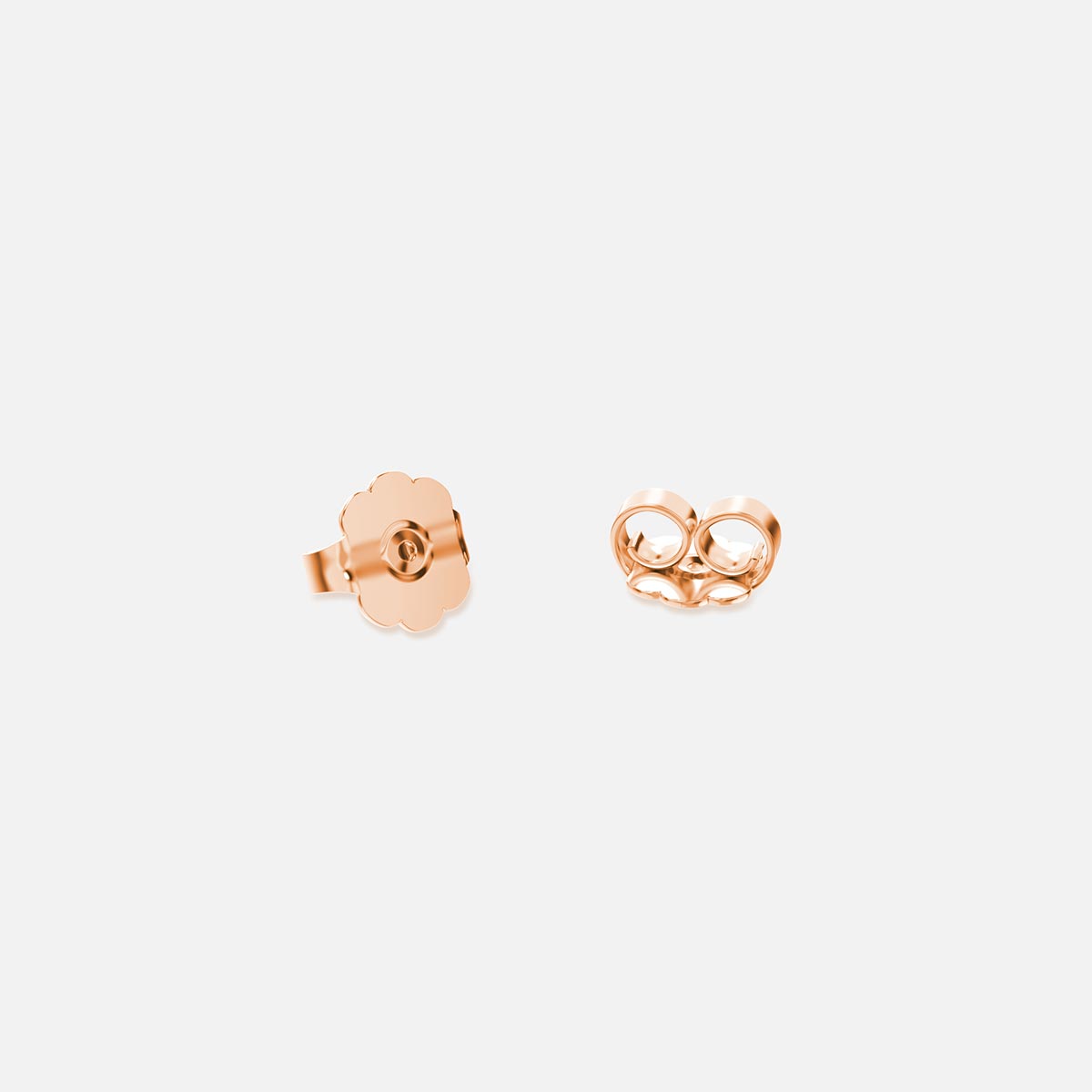 Triple Stone Stud Earrings