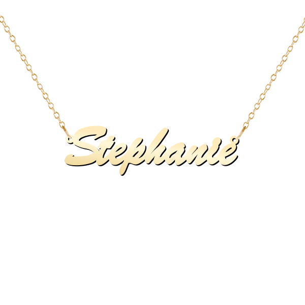 Personalized Name Necklace in Brush Font