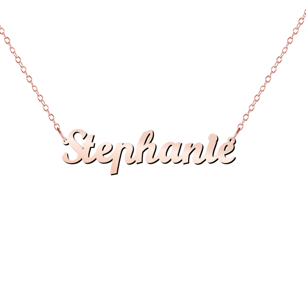 Personalized Name Necklace in Script Font