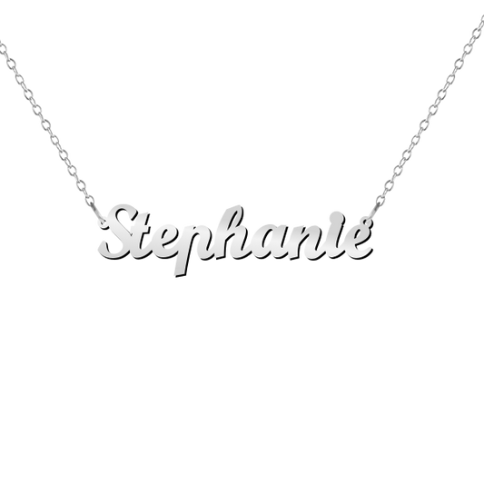 Personalized Name Necklace in Script Font