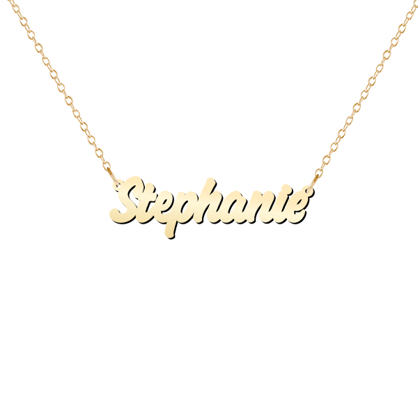 Personalized Name Necklace in Bold Font