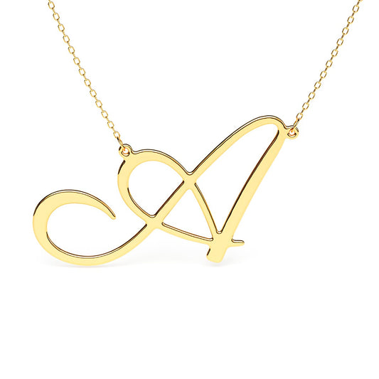 Jumbo Letter Initial Necklace