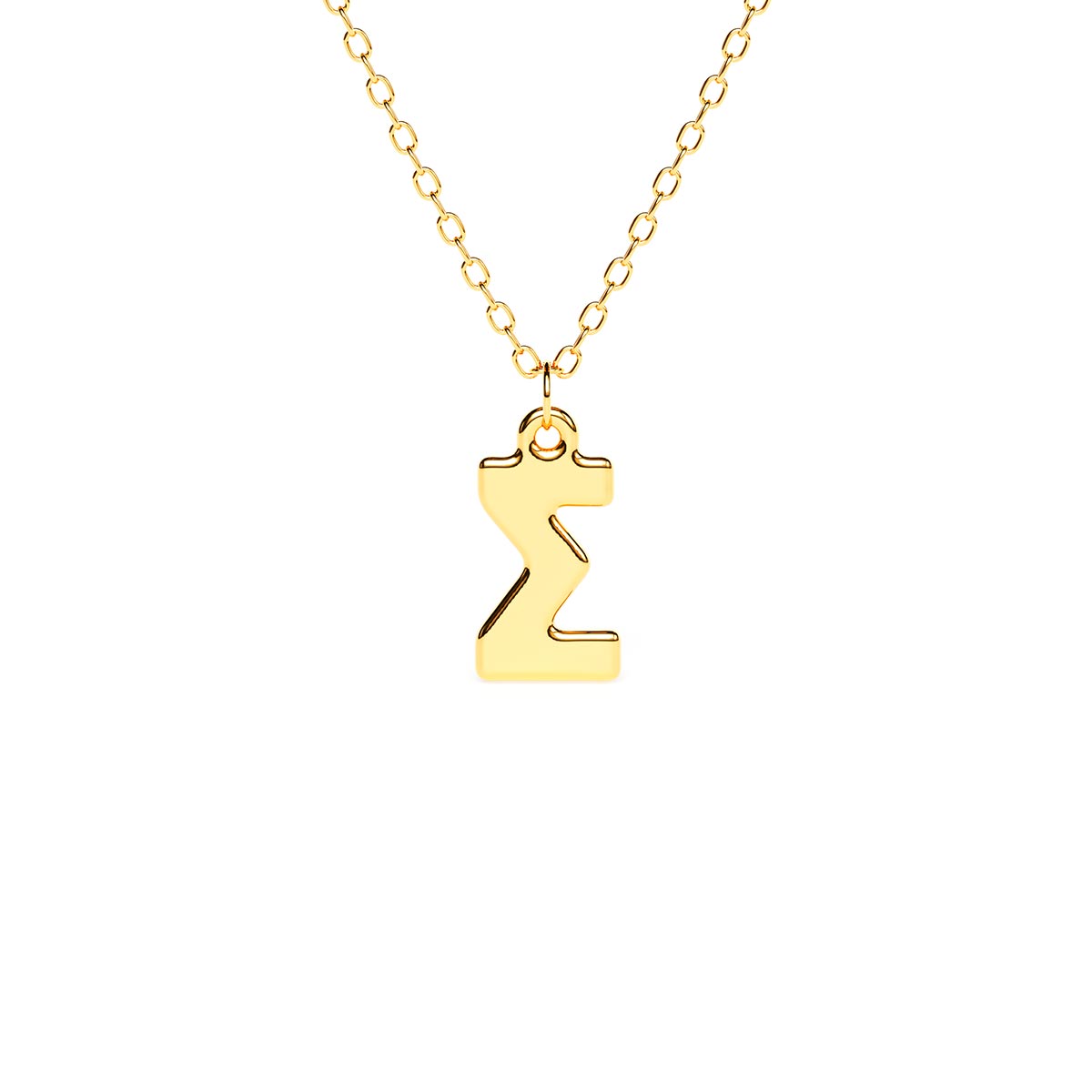 Greek Classic Initial Necklace