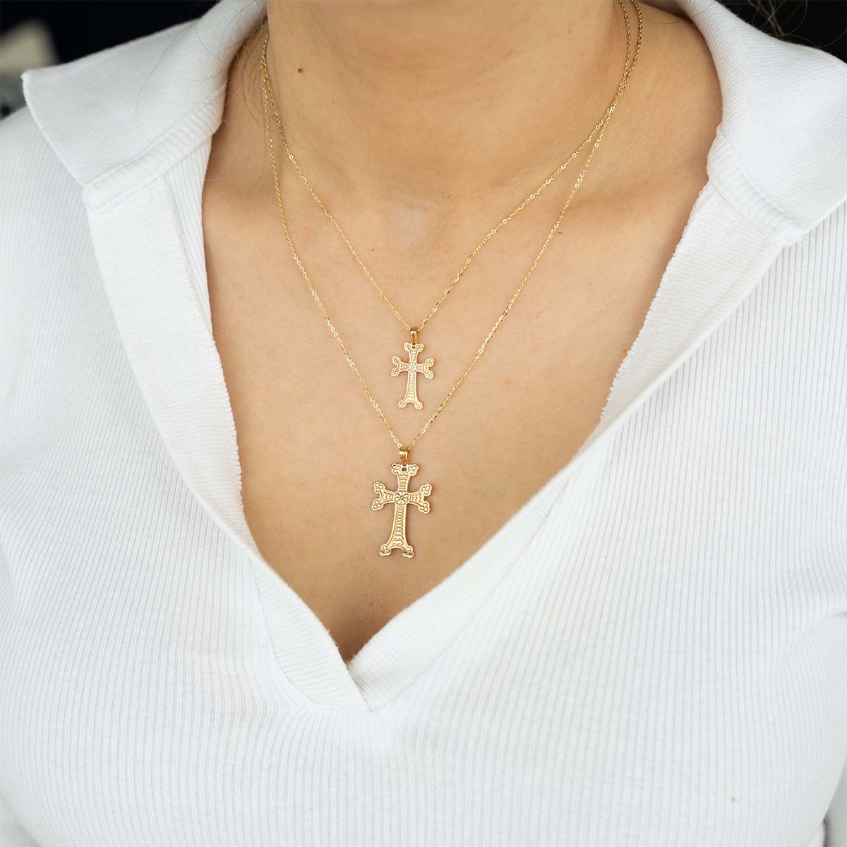 Classic Armenian Cross Necklace