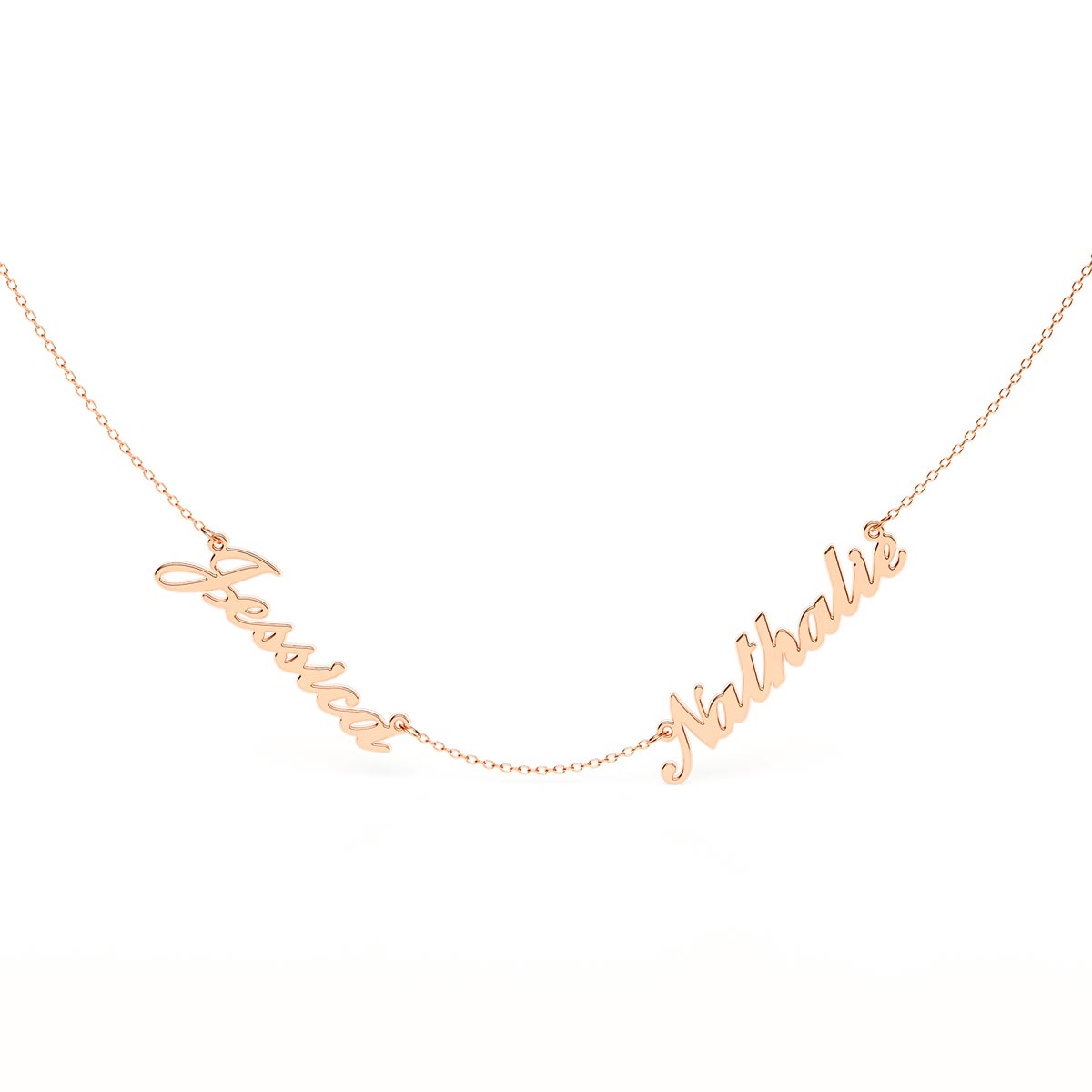 Personalized 2 Name Necklace