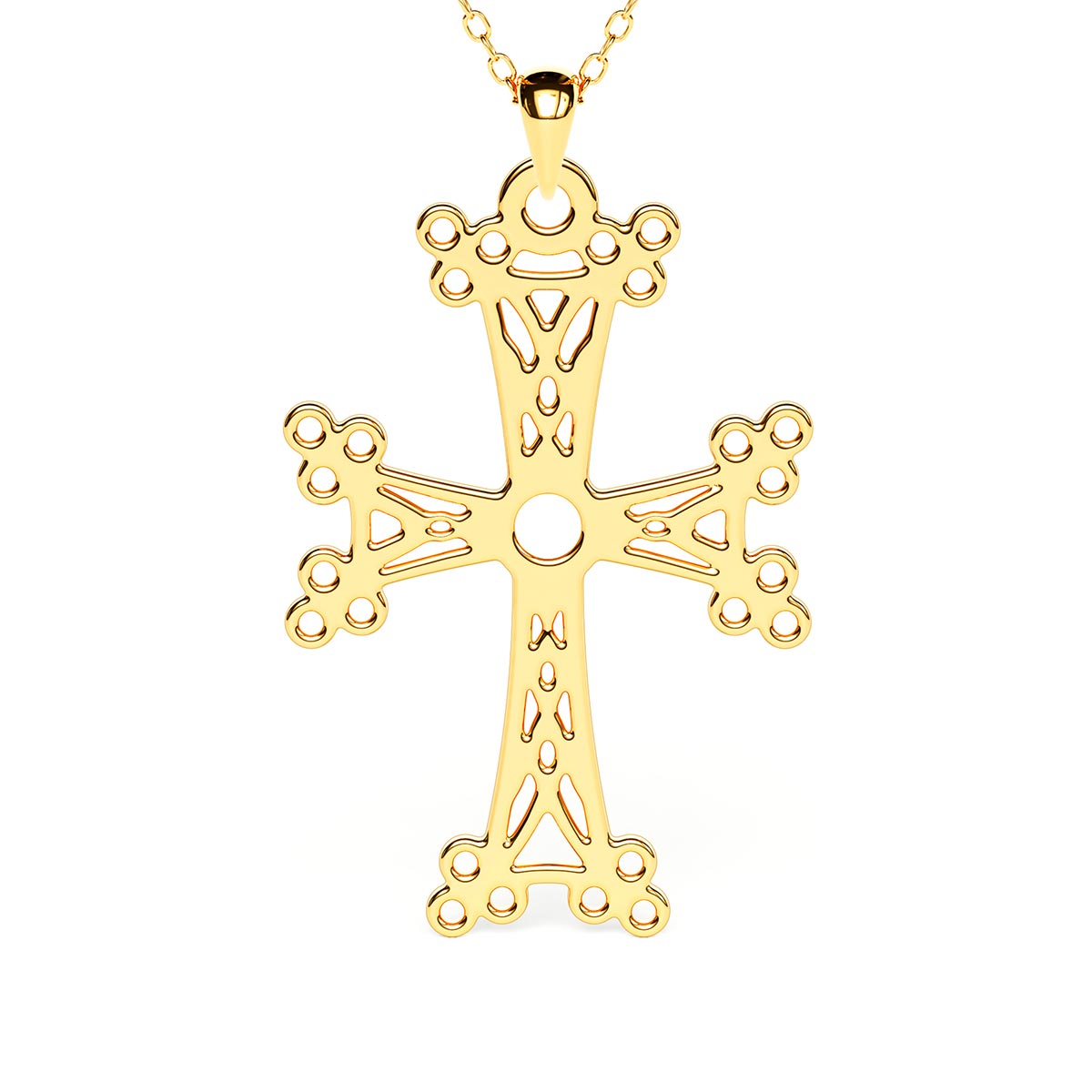 Armenian Cross Motif Necklace