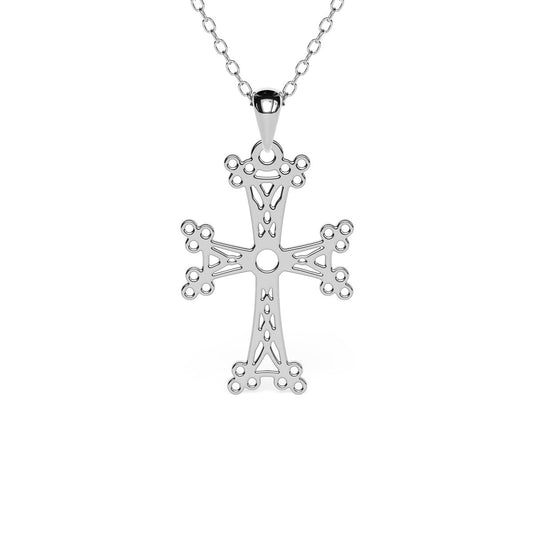 Mini Armenian Cross Motif Necklace
