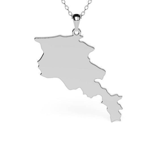 Armenian Country Map Necklace