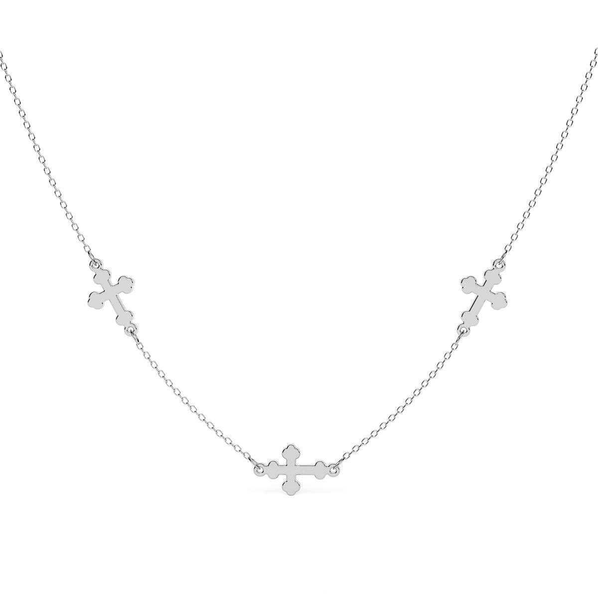 Multiple Mini Greek Cross Necklace