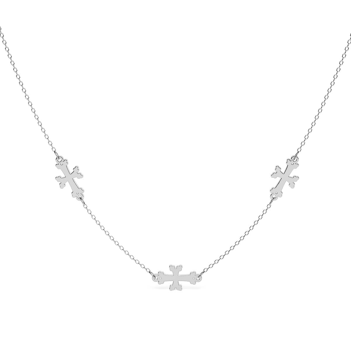 Multiple Mini Armenian Cross Necklace
