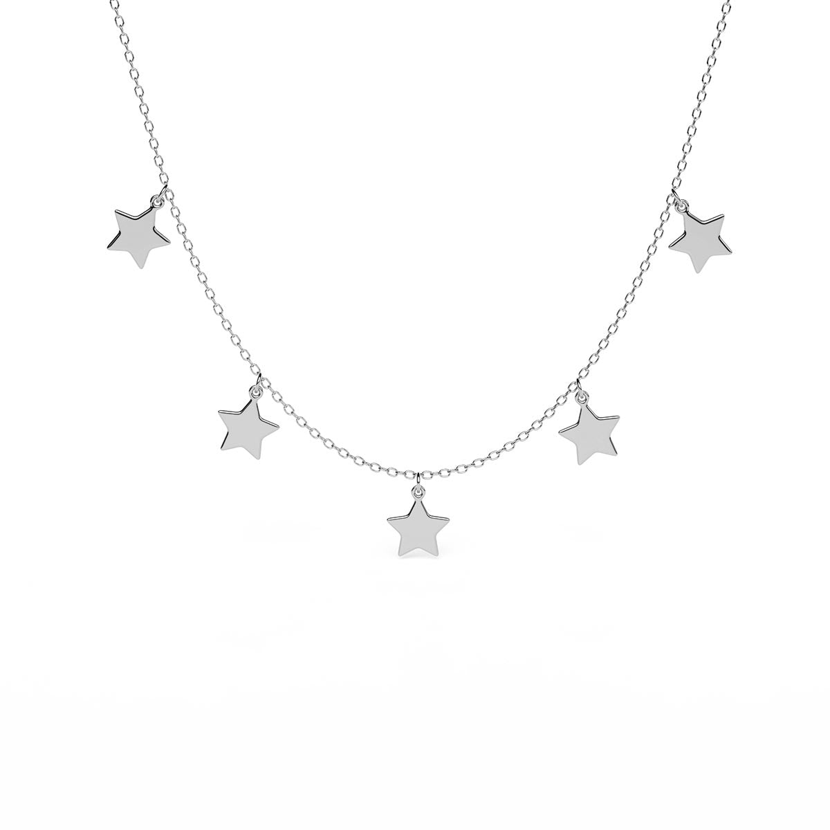 Multiple Dangling Stars Necklace