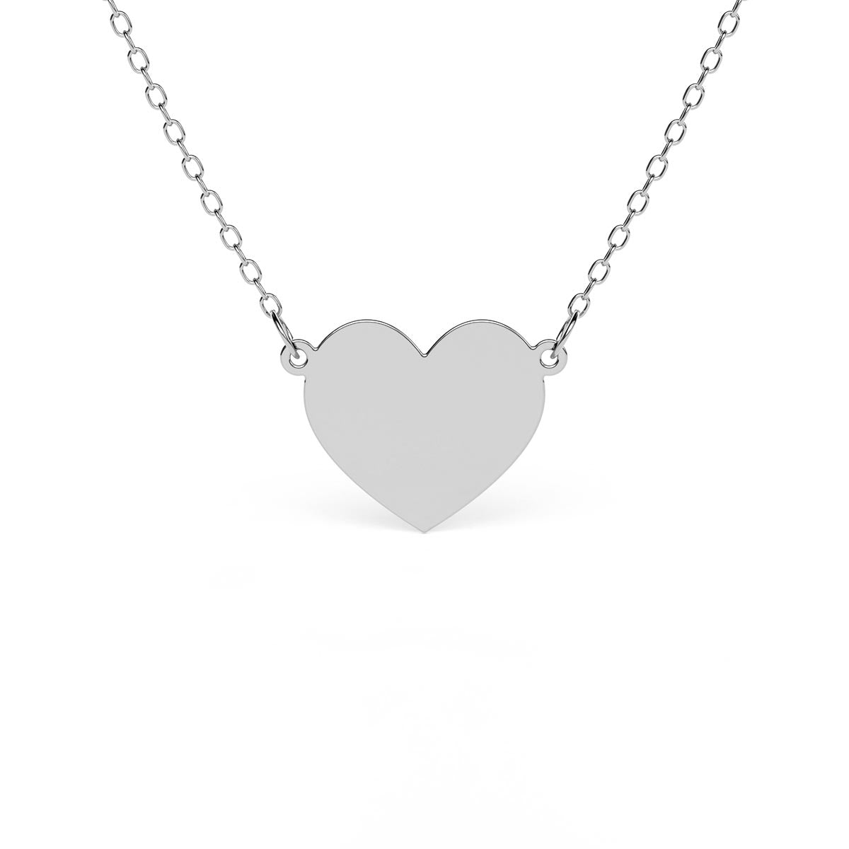 Mini Plain Heart Necklace