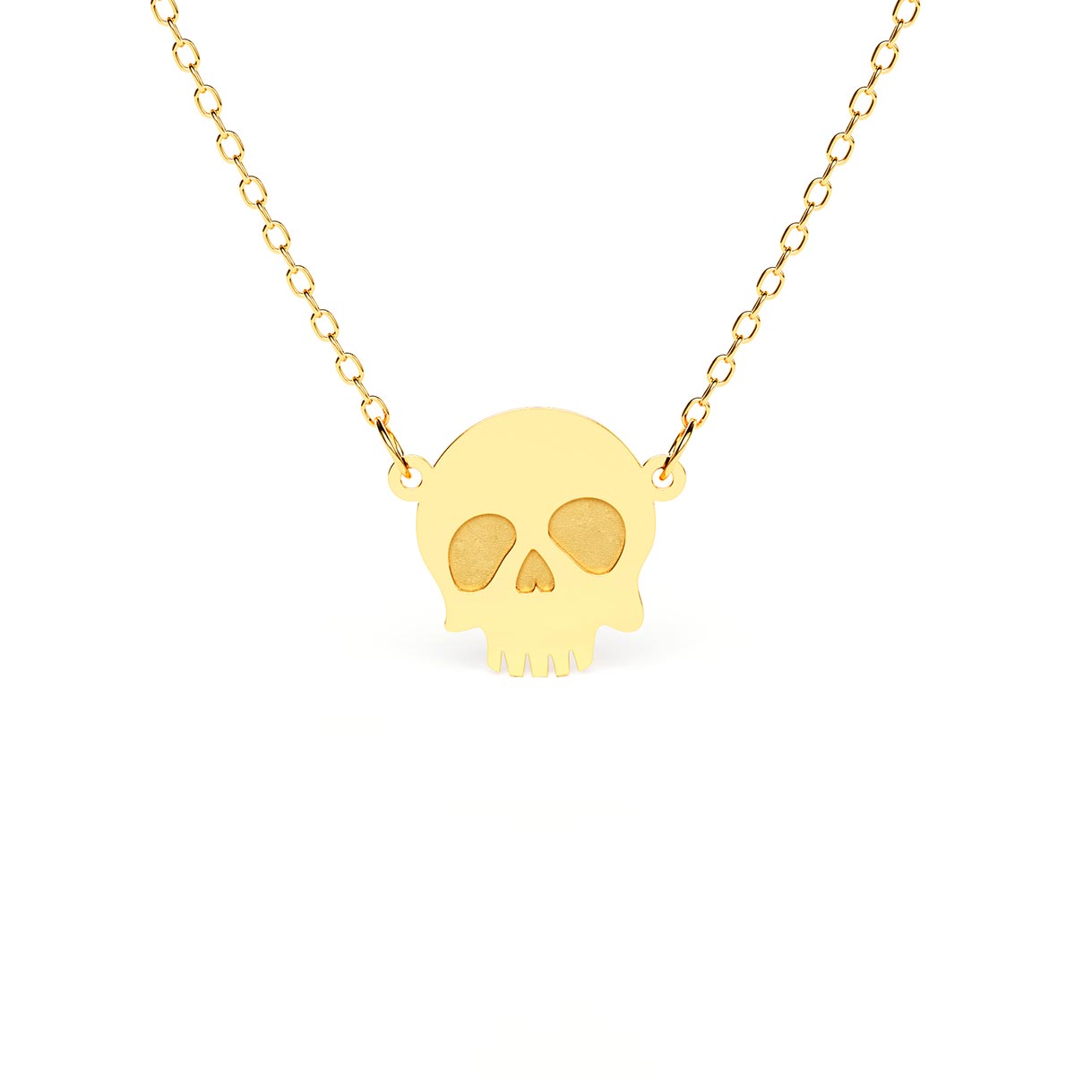 Mini Plain Skull Necklace