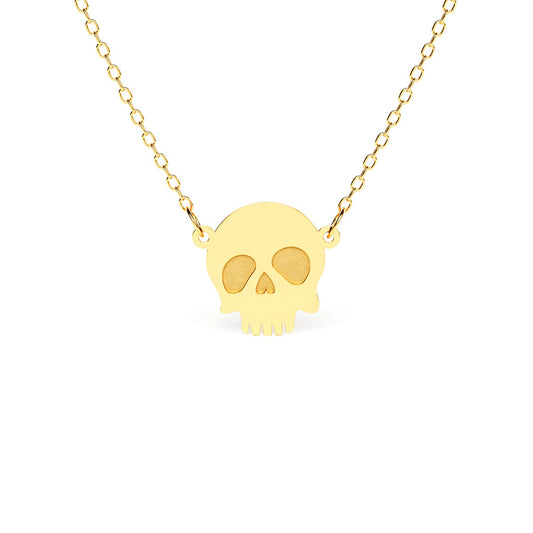 Mini Plain Skull Necklace