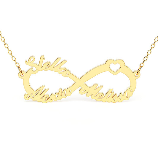 3 Name Infinity Necklace