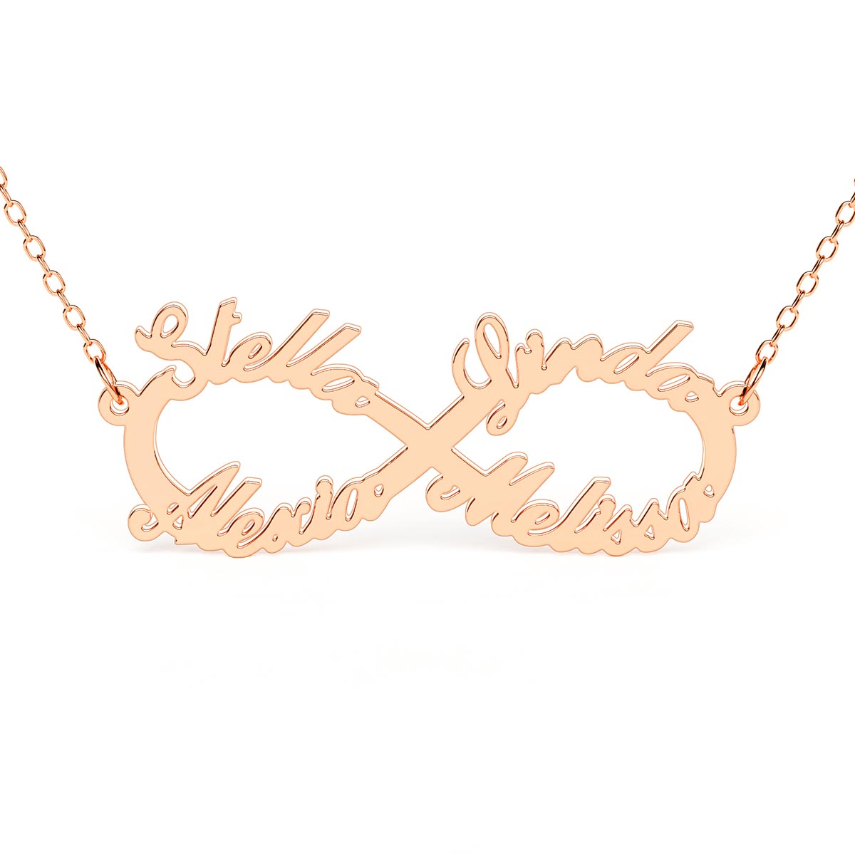 4 Name Infinity Necklace