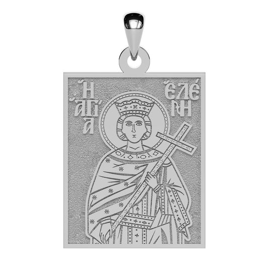 Saint Helen (Eleni) Greek Orthodox Icon Tag Medal