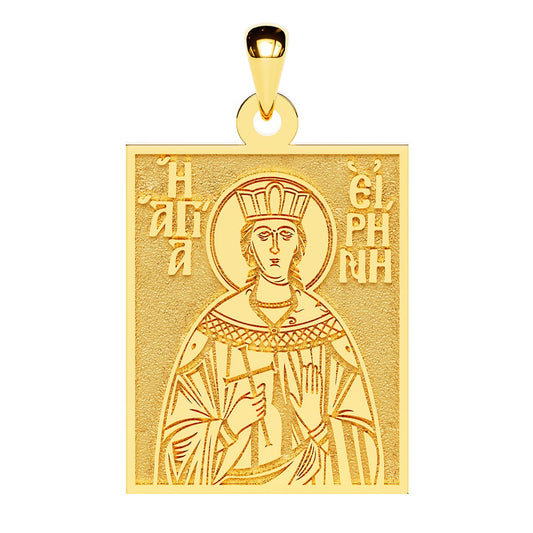 Saint Irene of Thessaloniki Greek Orthodox Icon Tag Medal