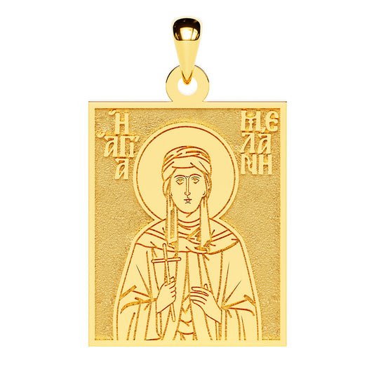 Saint Melanie (Melania) the Martyr Greek Orthodox Icon Tag Medal