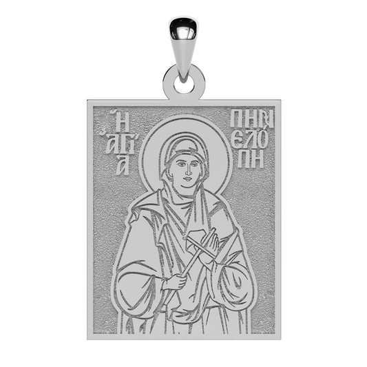 Saint Penelope Greek Orthodox Icon Tag Medal