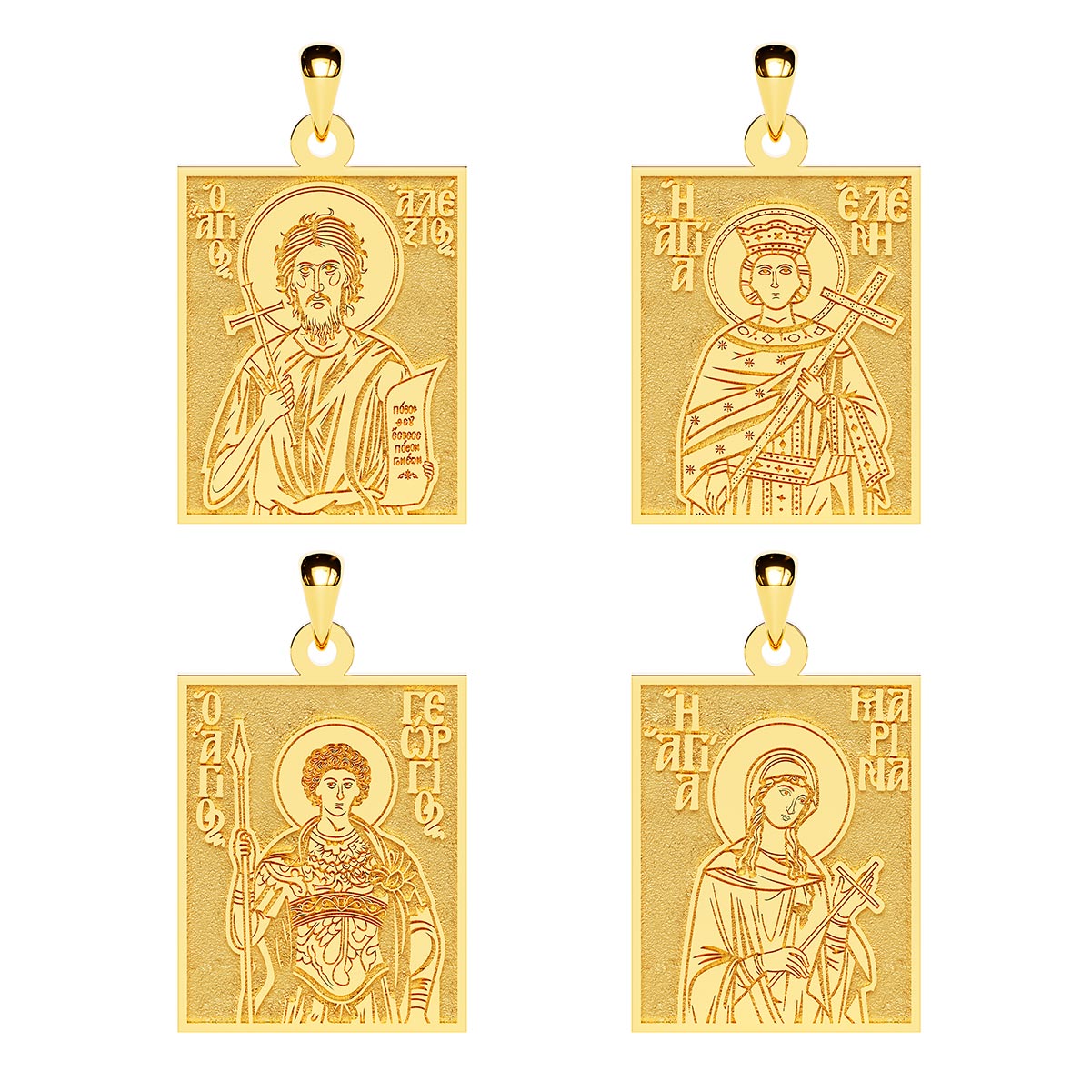 Create Your Saint - Custom Greek Orthodox Icon Tag Medal