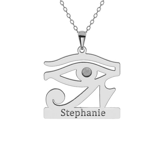 Eye of Horus (Ra) Necklace With Personalized Engraving