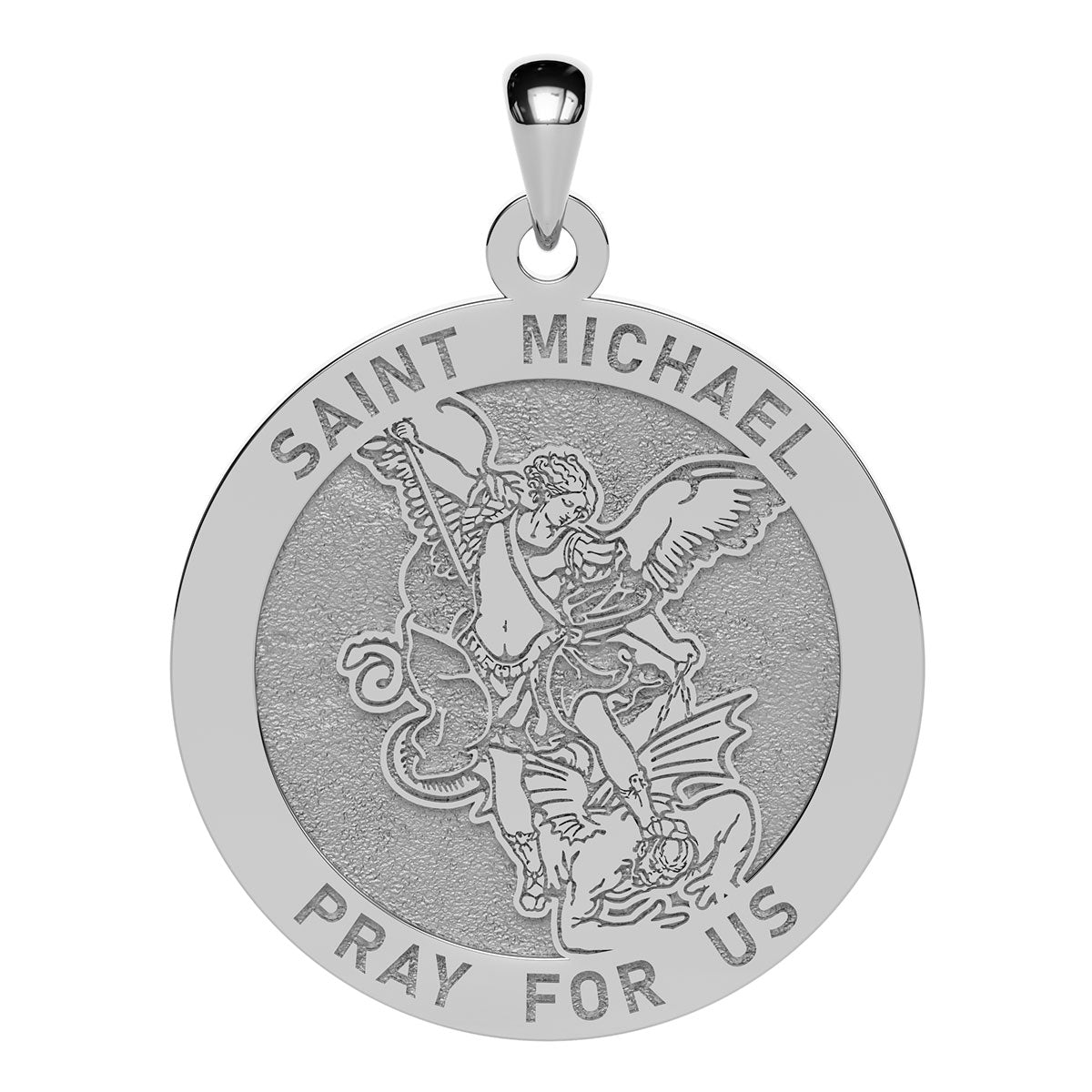 Saint Michael Round Religious Medal