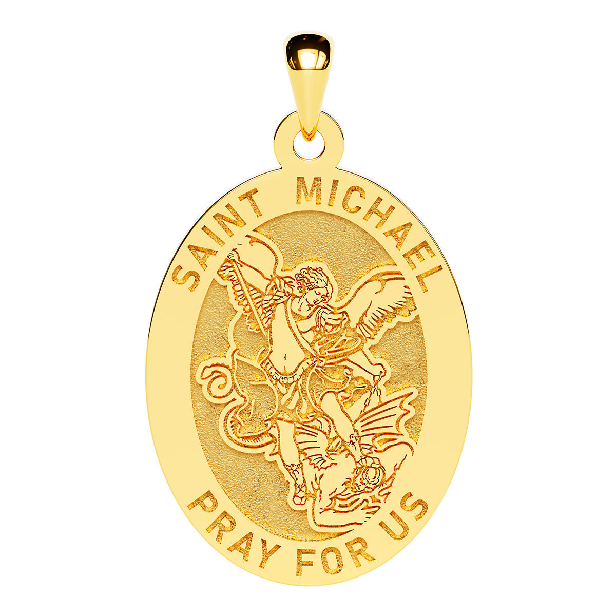 Saint Michael Oval Religious Medal