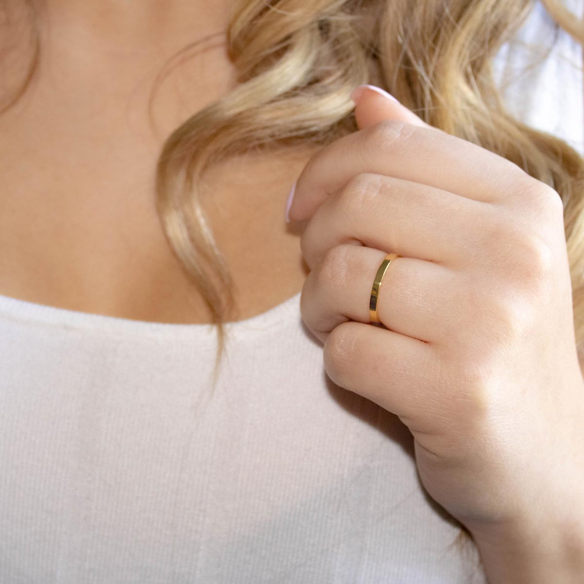 Stackable Plain Flat Ring