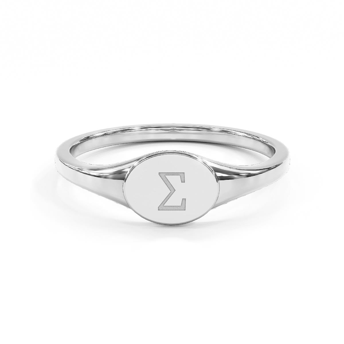 Greek Initial Signet Ring